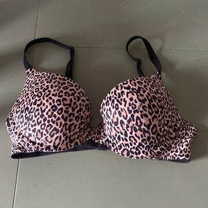 Cheetah Victoria Secret wear everywhere push up bra